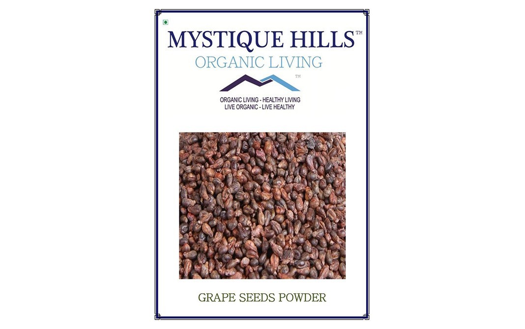 Mystique Hills Organic Grape Seeds Powder   Box  100 grams